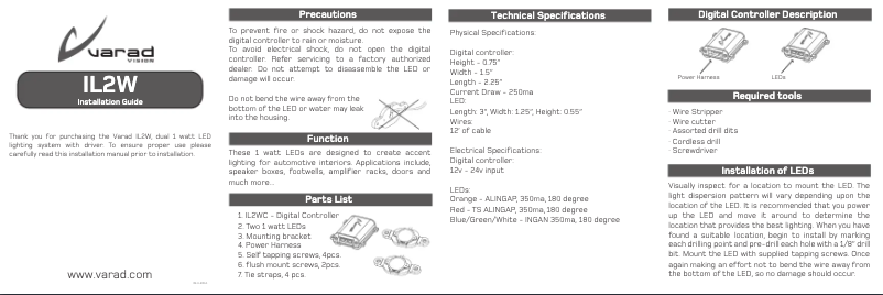 First page image of the manual for IL2W