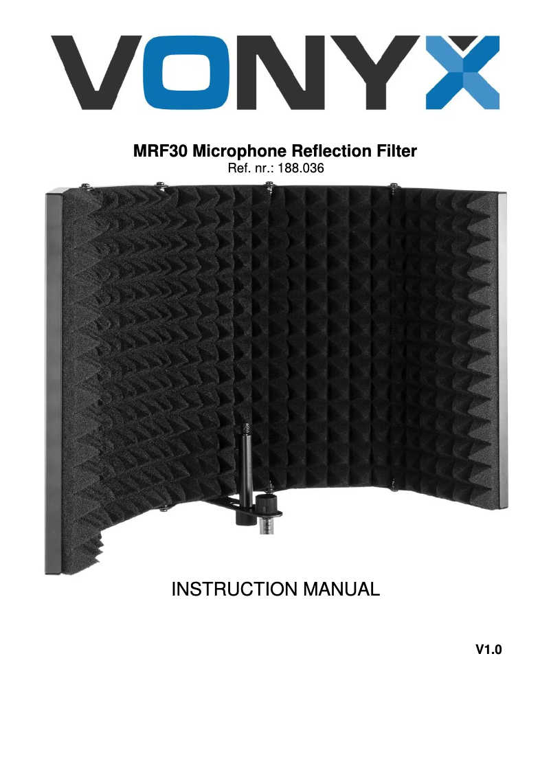 First page image of the manual for MRF30