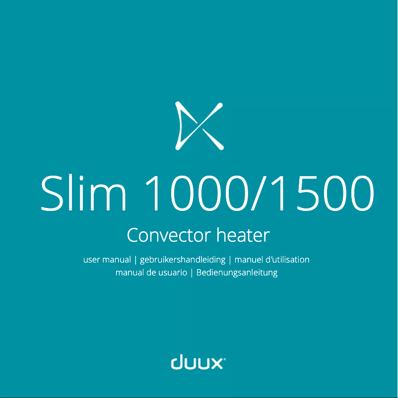 First page image of the manual for Slim 1500