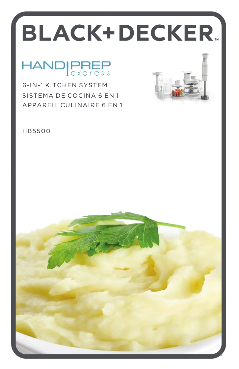 Page 1 of the manual User Manual Black & Decker Handiprep Express HB5500