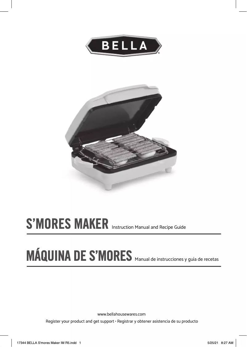 Page 1 of the manual User Manual Bella S'mores Maker