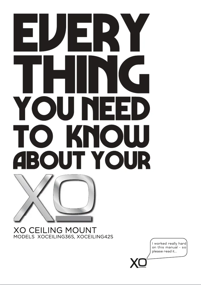 First page image of the manual for XOCEILING36S