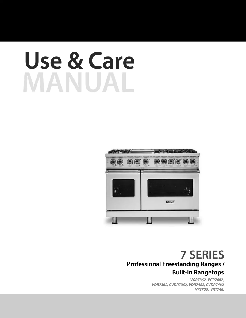 Page 1 of the manual User Manual Viking VDR74826GSS