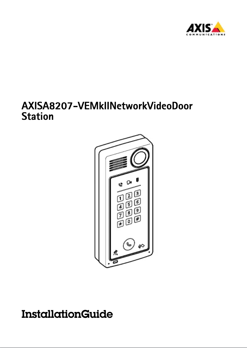 First page image of the manual for A8207-VE MkII