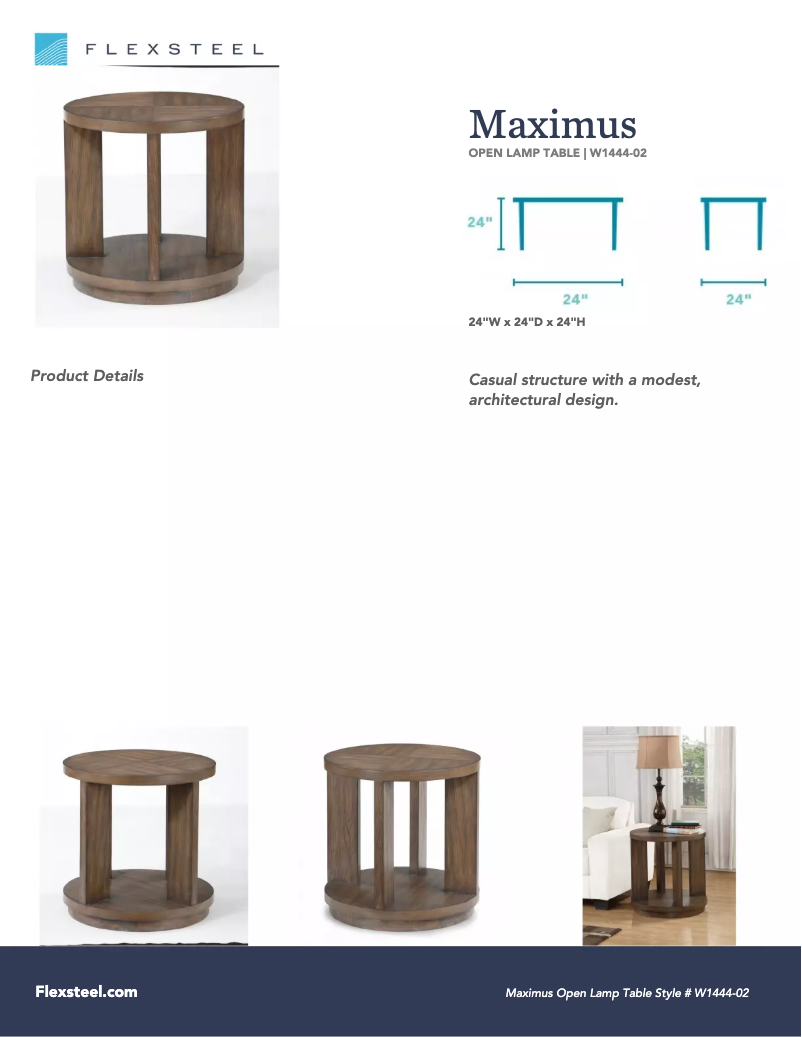 Page 1 of the manual User Manual Flexsteel Maximus W1444-02