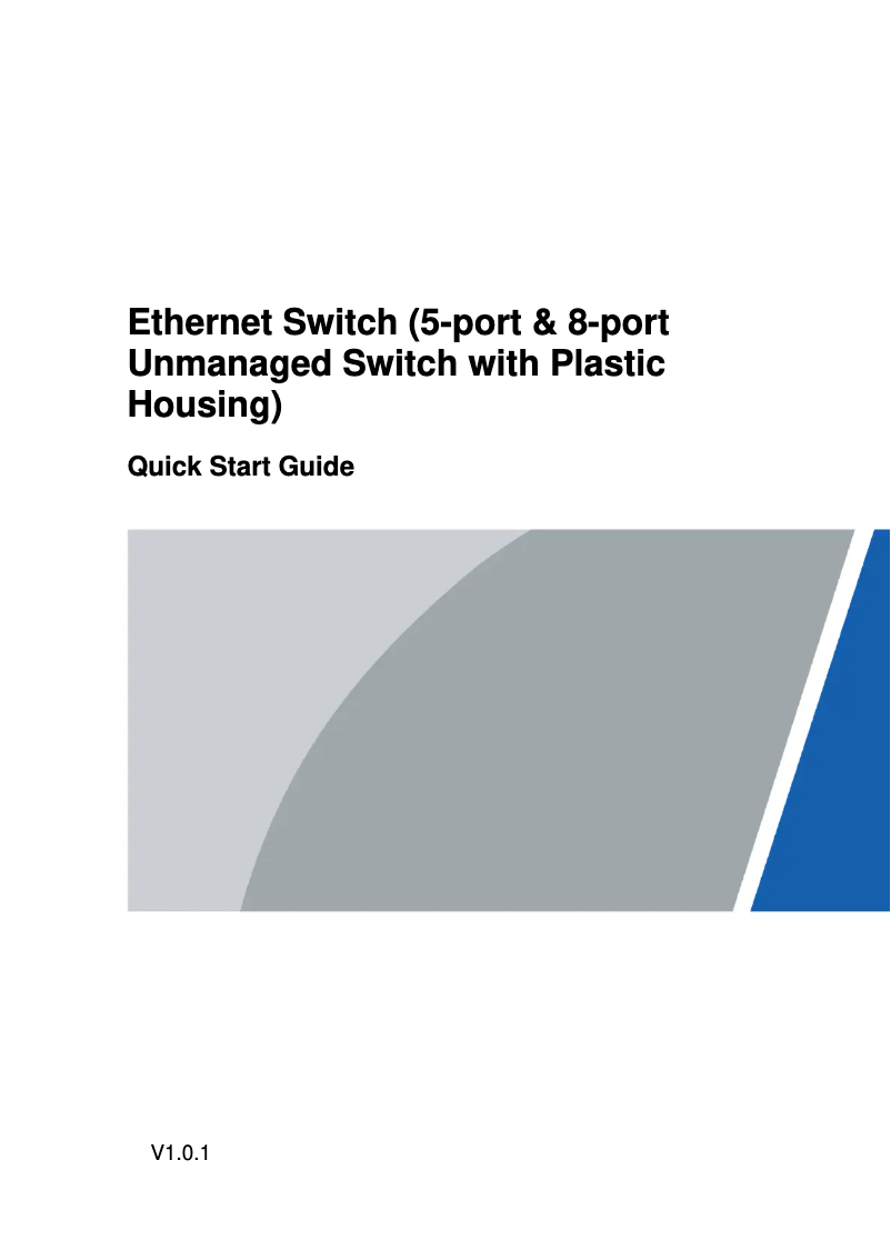 First page image of the manual for PFS3005-5GT-L