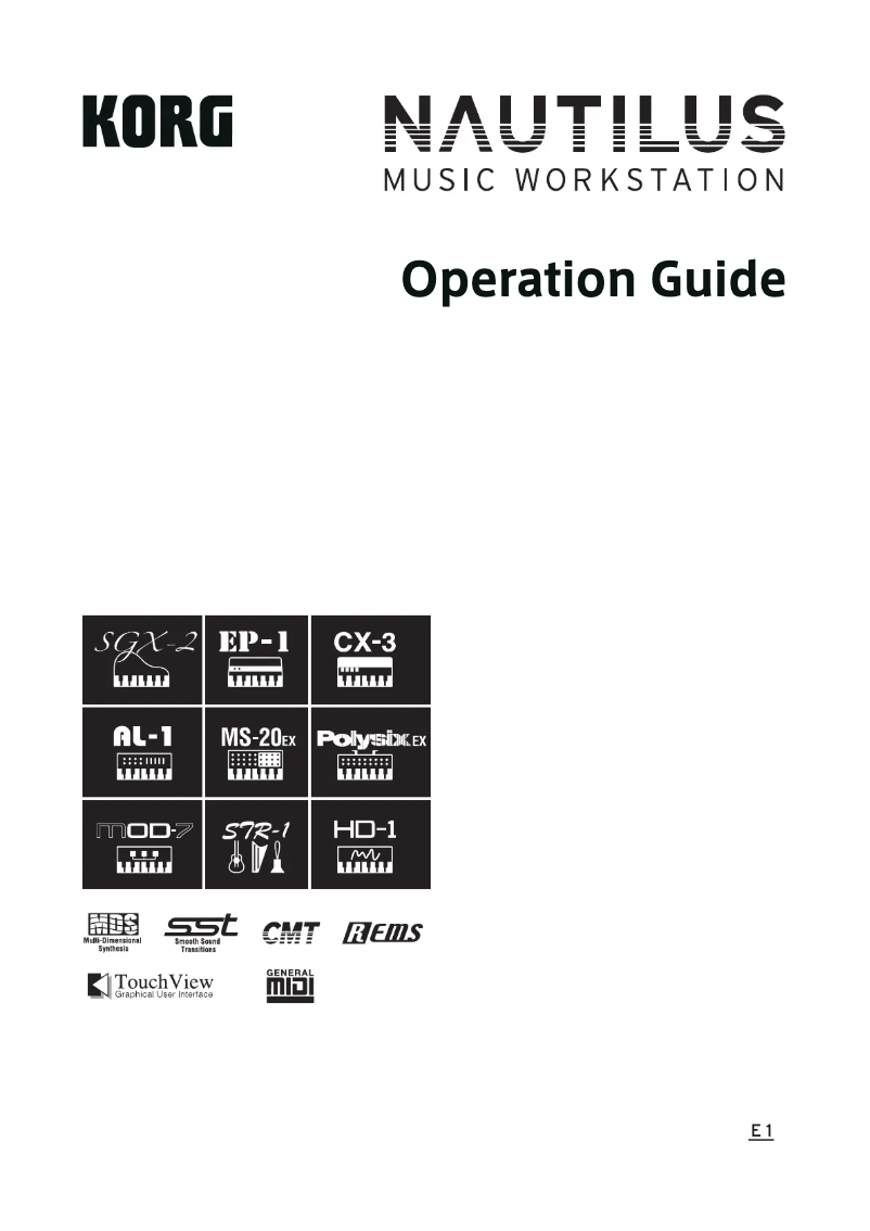 First page image of the manual for Nautilus 73
