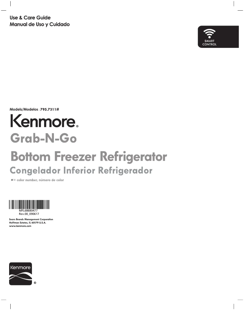 Page 1 of the manual User Manual Kenmore 73115