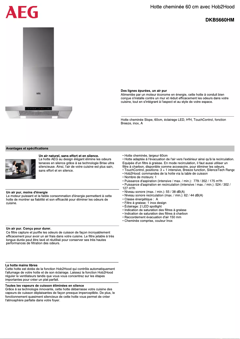 First page image of the manual for DKB5660HM