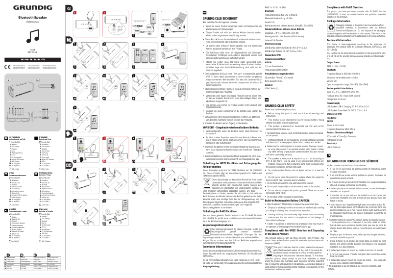 First page image of the manual for GLR7761