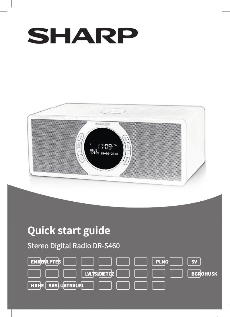 Page 1 of the manual User Manual Sharp DR-S460