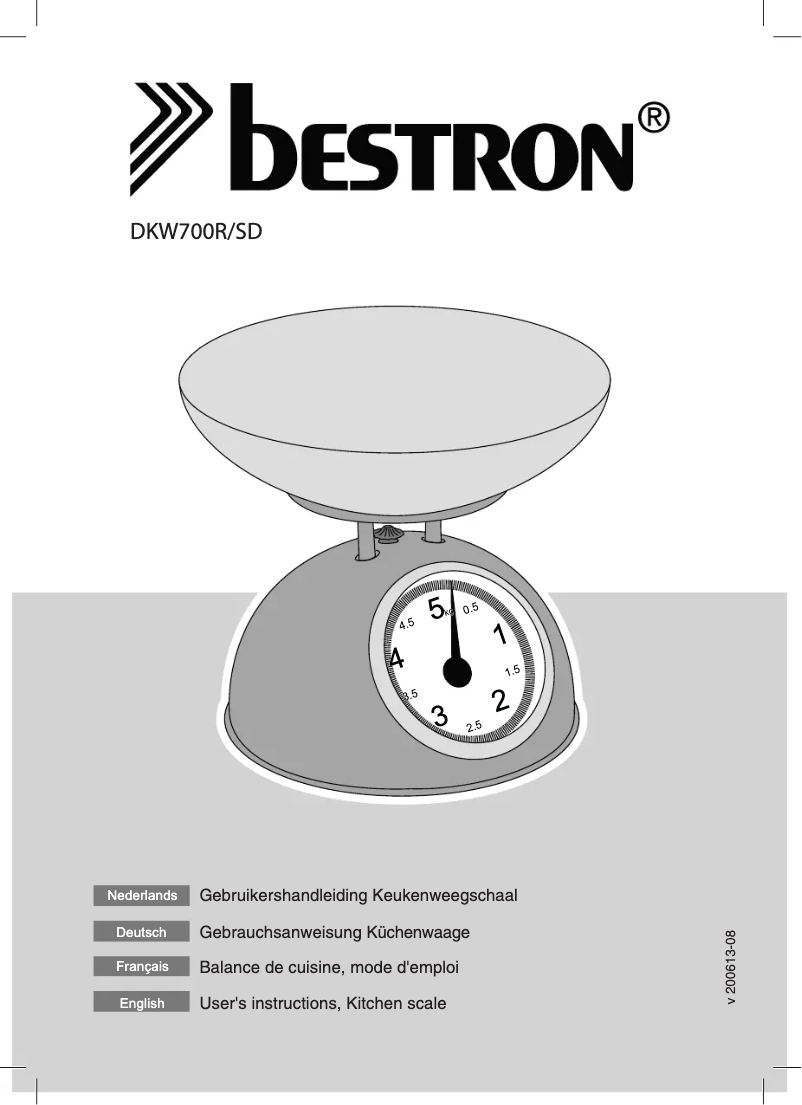First page image of the manual for DKW700R-SD