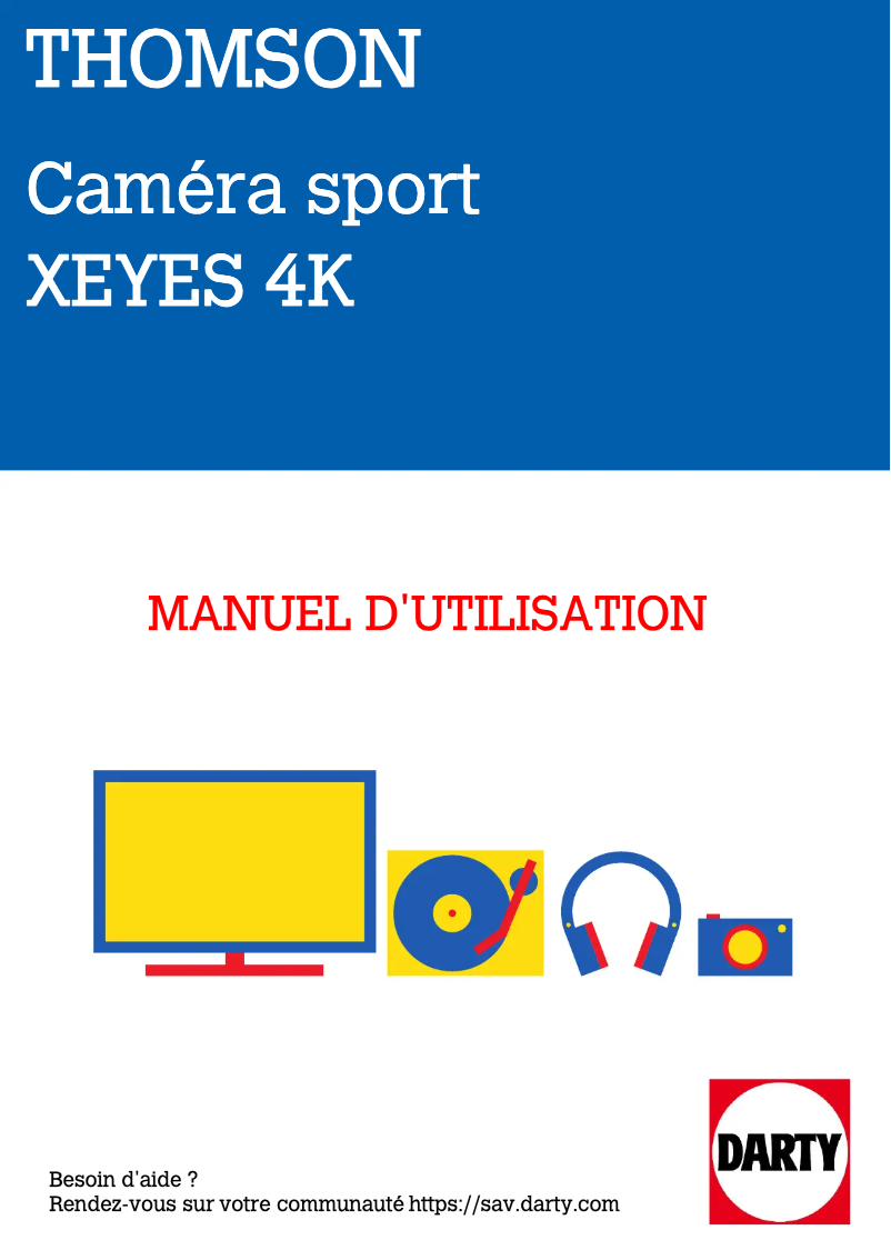 First page image of the manual for XEYES 4K