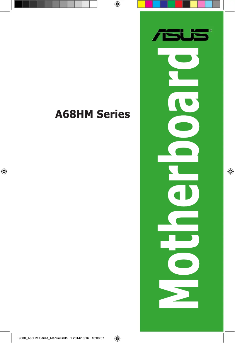 First page image of the manual for A68HM-PLUS