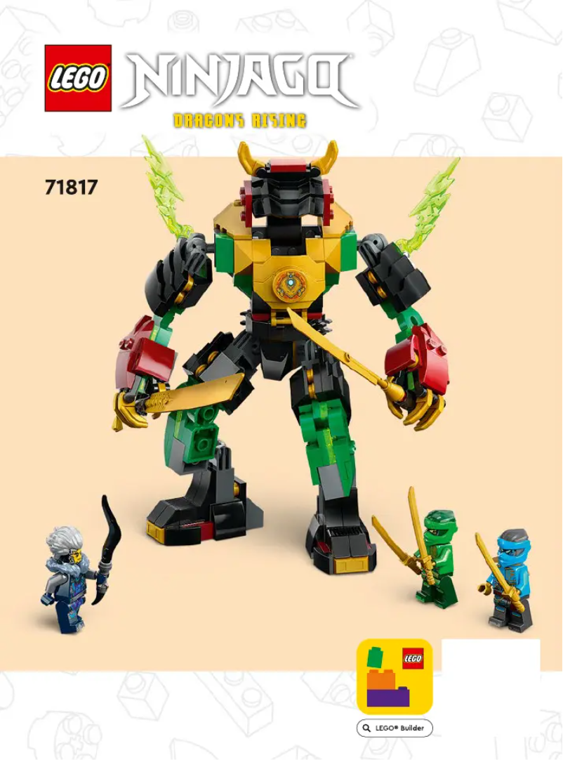 First page image of the manual for Ninjago 71817