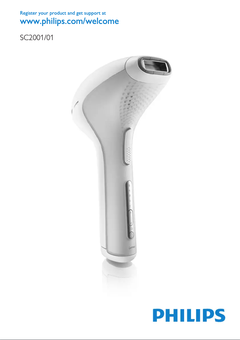 First page image of the manual for Lumea SC2001