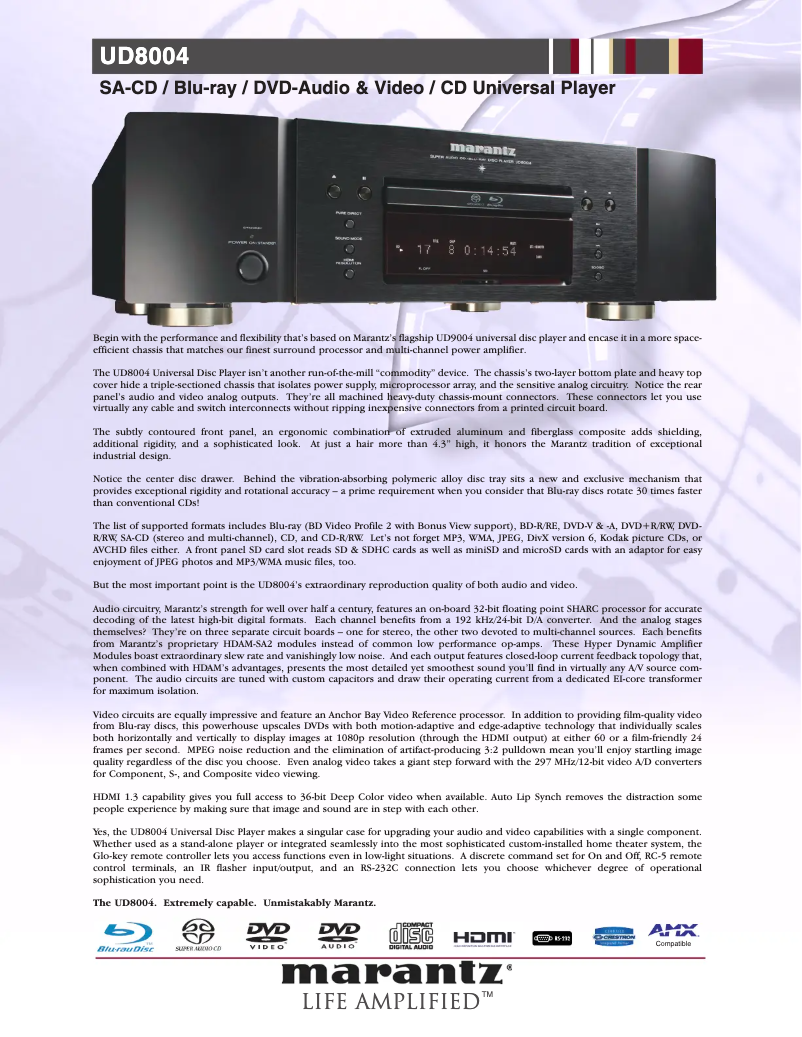 First page image of the manual for UD8004
