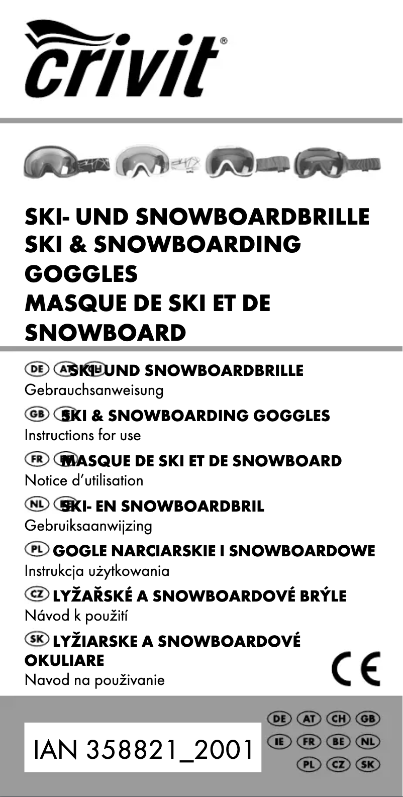 First page image of the manual for IAN 358821