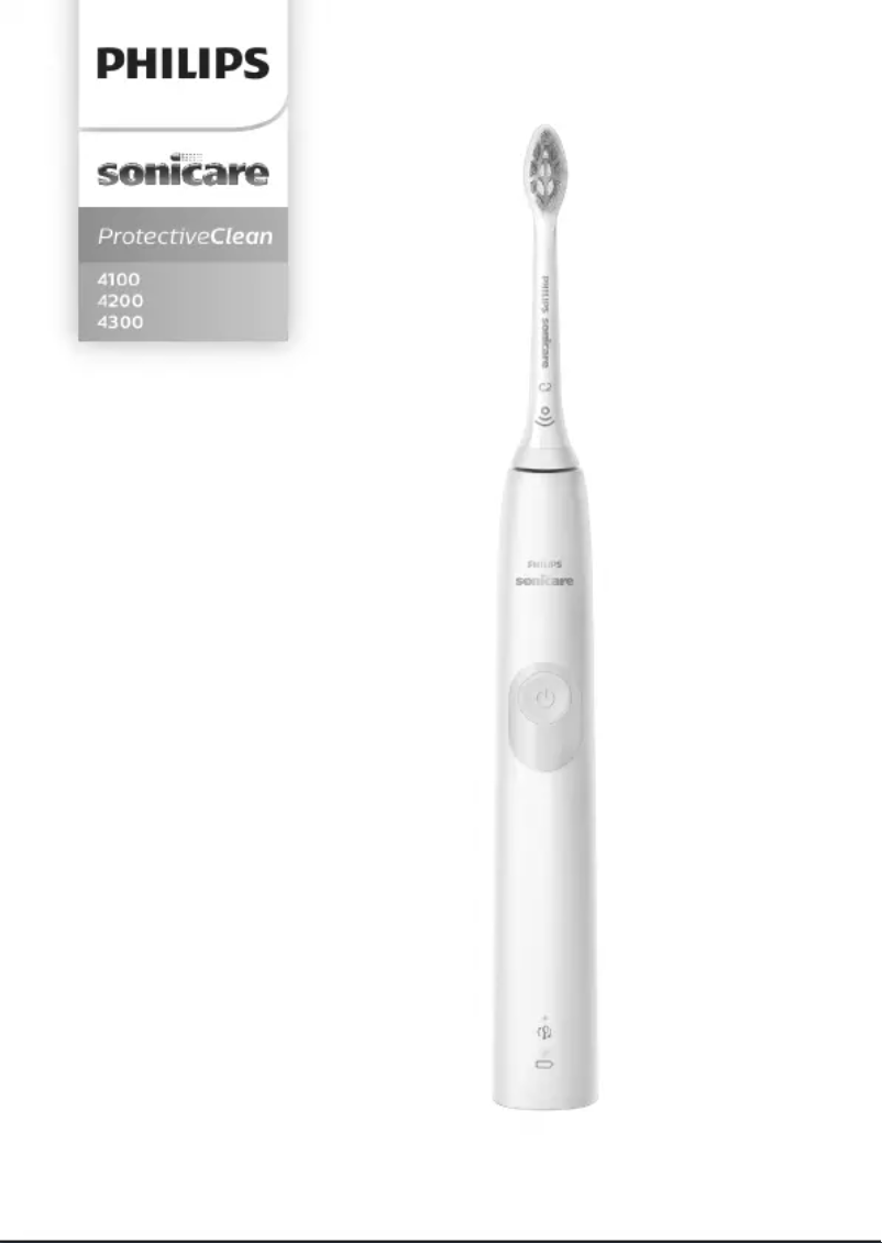 First page image of the manual for Sonicare HealthyWhite HX6781