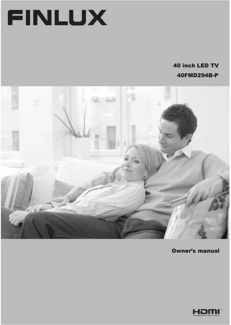 First page image of the manual for 40FMD294B-P