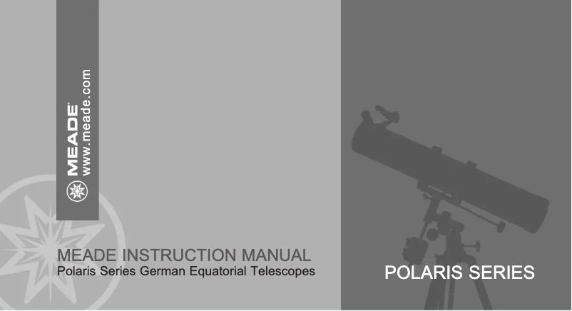 Page 1 of the manual User Manual Meade Polaris 90mm