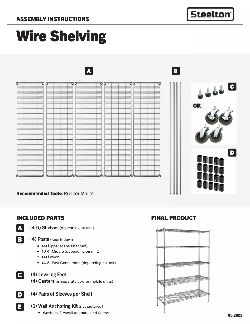 First page image of the manual for 5CA-146072-CR