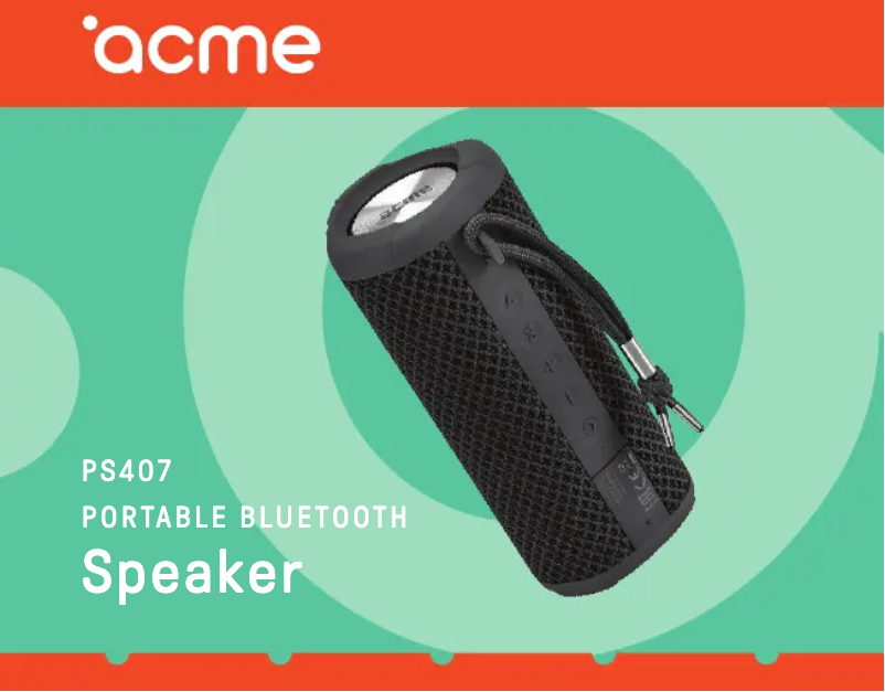 Page 1 de la notice Manuel utilisateur Acme PS407