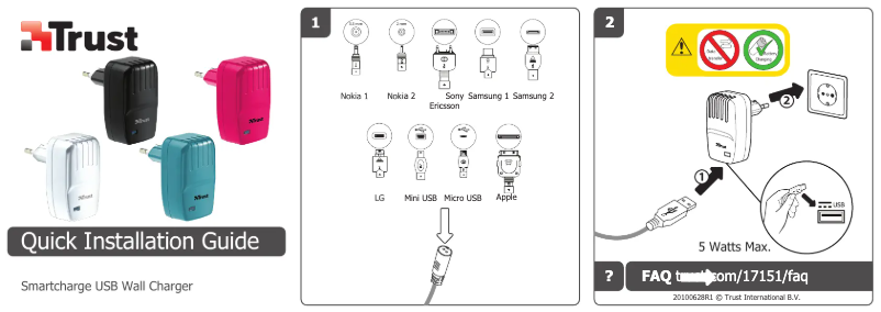 Page 1 of the manual User Manual Trust SmartCharge