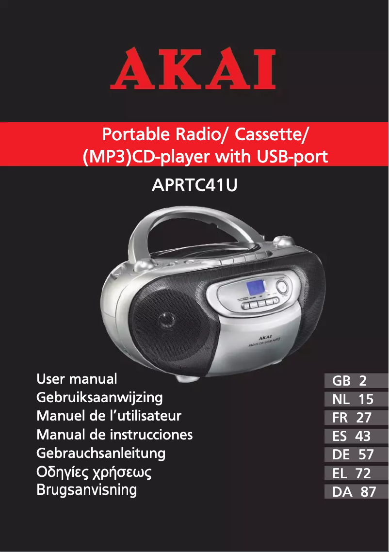 First page image of the manual for APRTC41U