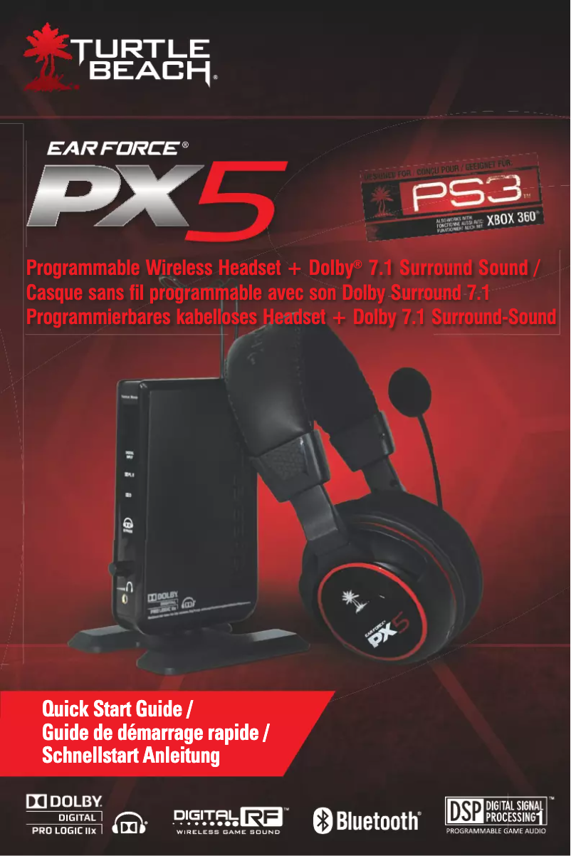 Page 1 of the manual User Manual Turtle Beach Earforce PX5