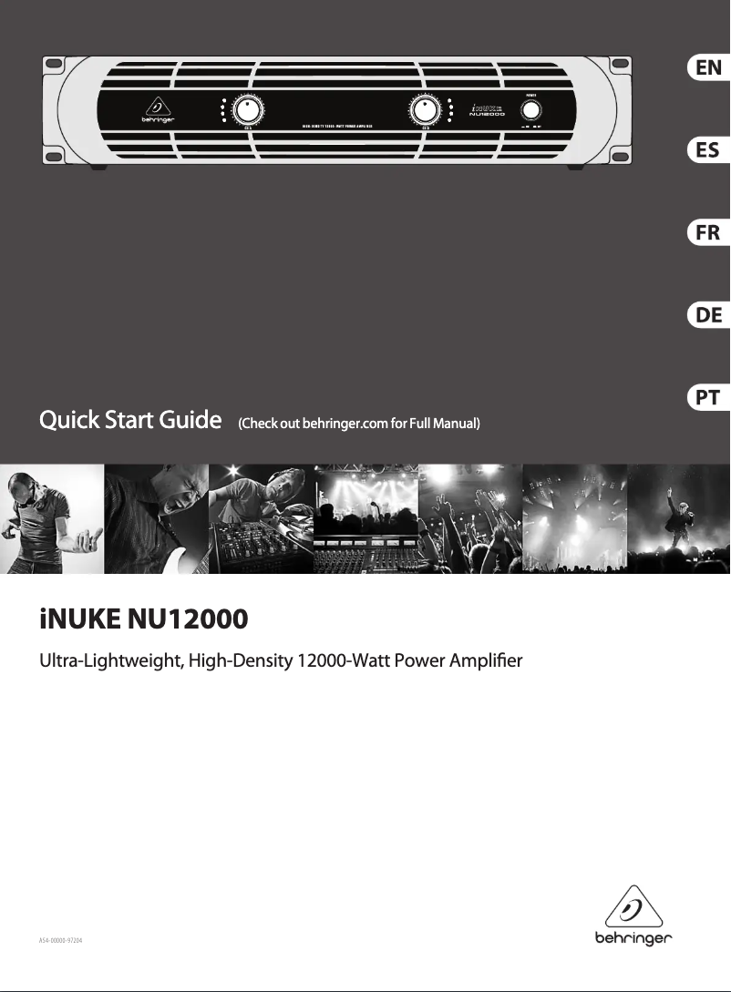 First page image of the manual for iNuke NU12000