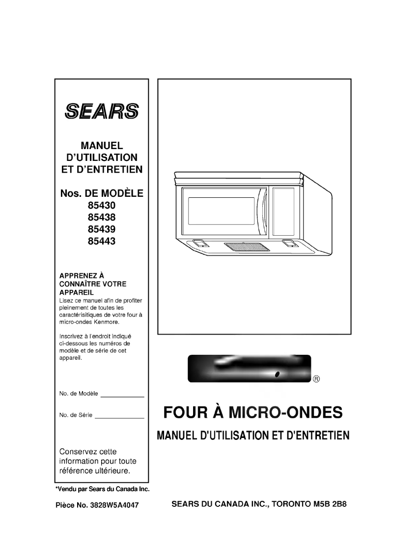 First page image of the manual for MV-1944JSTL