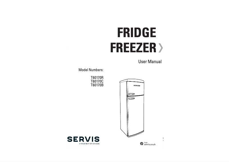 Page 1 of the manual User Manual Servis T60170R