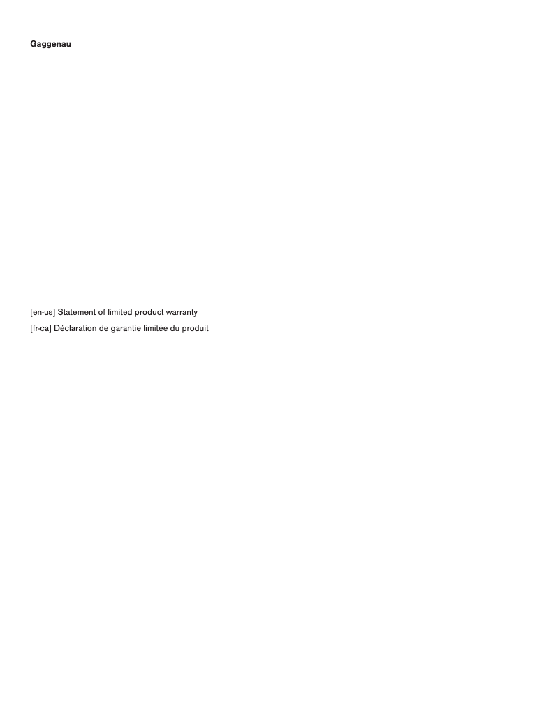 Page 1 of the manual Installation Guide Gaggenau RB282705