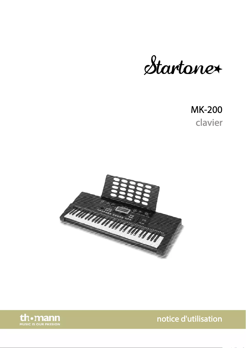 Page 1 of the manual User Manual Startone MK-200