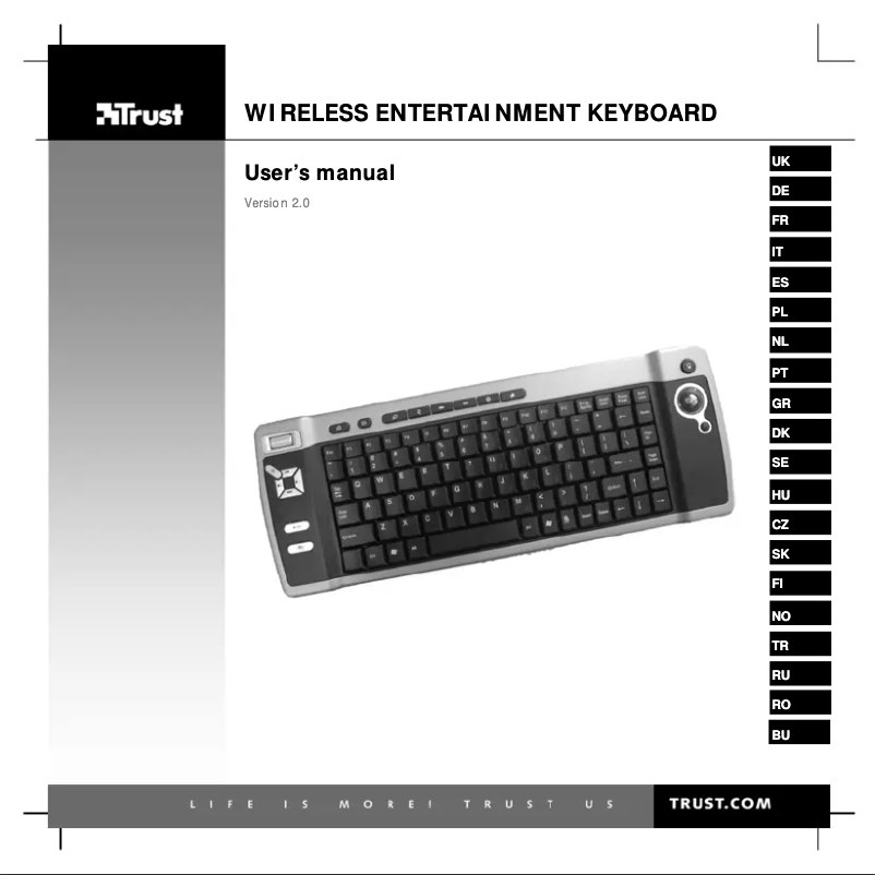 First page image of the manual for Wireless Entertainment 15771