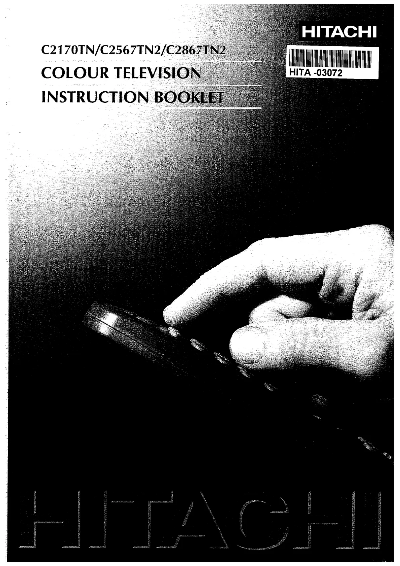 Page 1 of the manual User Manual Hitachi C2170TN