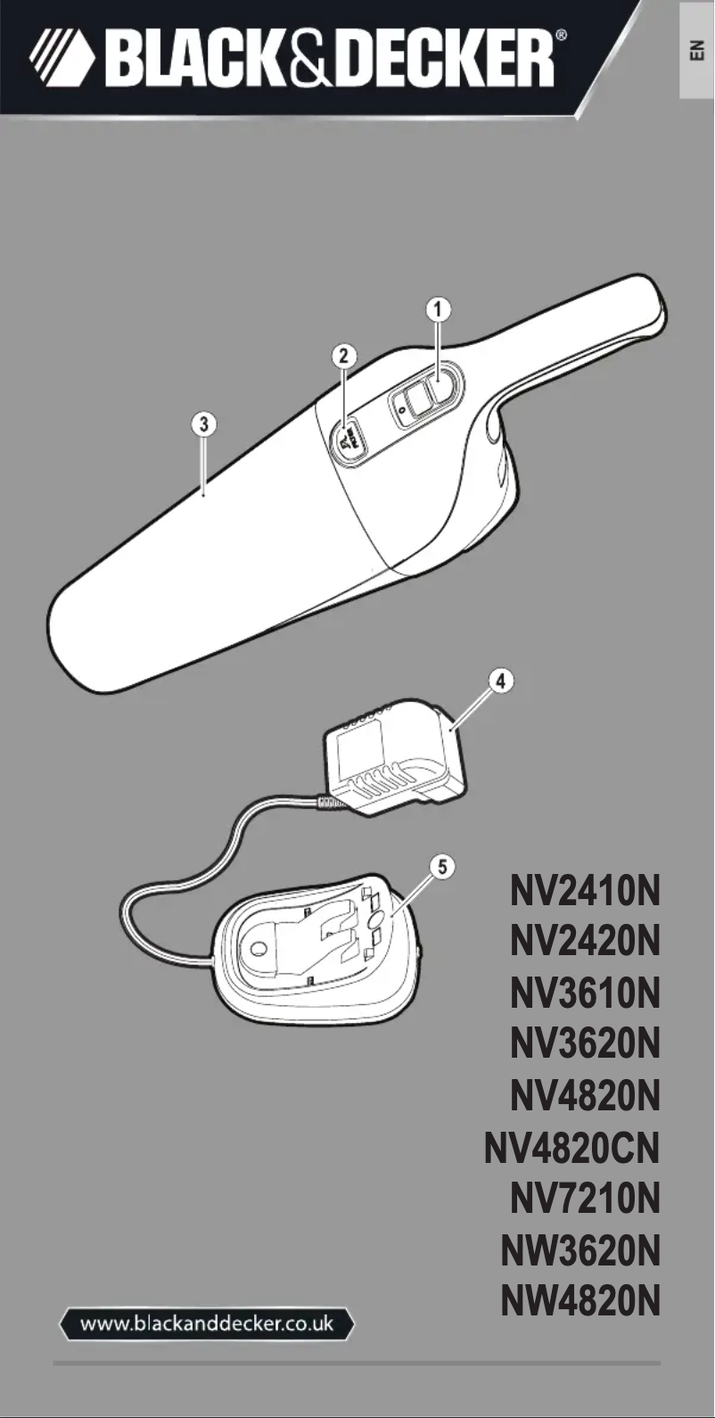 First page image of the manual for NV4820CN