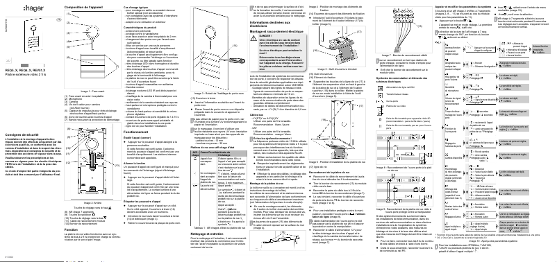 Page 1 of the manual Instructions / Assembly Hager REQ510X