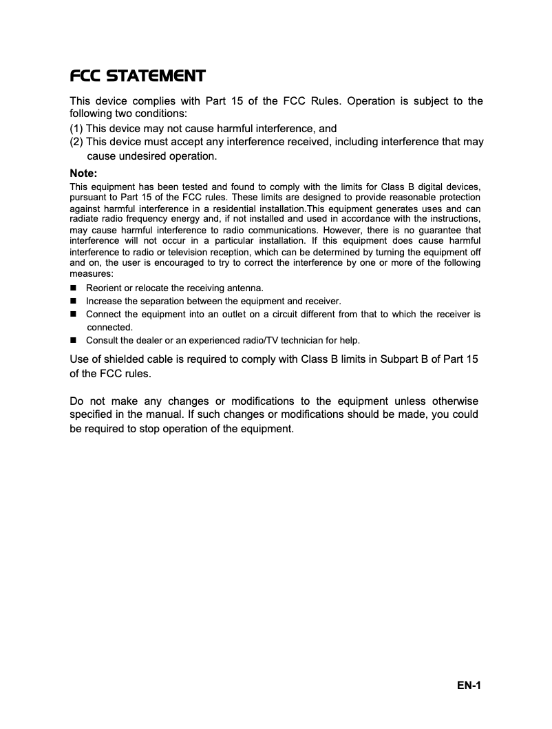 Page 1 of the manual User Manual Rollei RCP-7330X