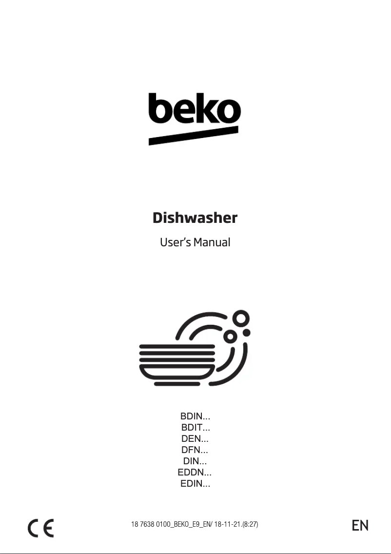 Page 1 of the manual Instruction Manual Beko BDIN38640D