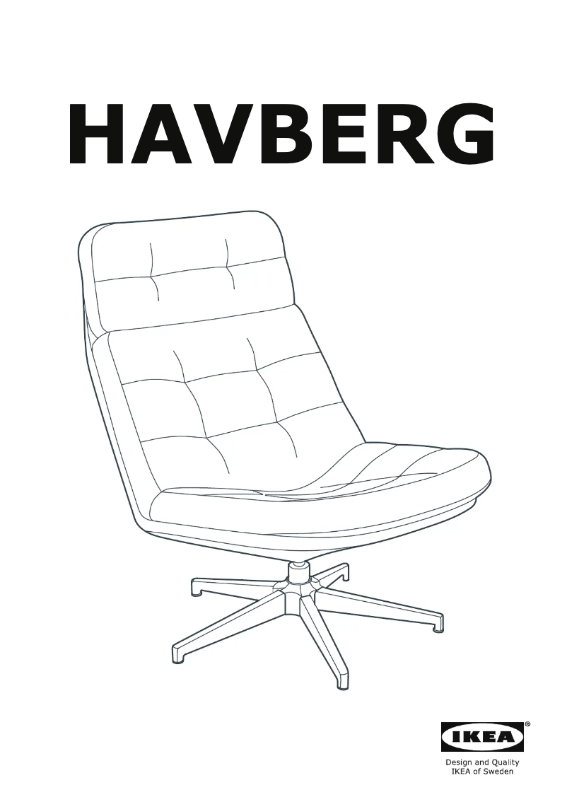 First page image of the manual for HAVBERG 505.260.43