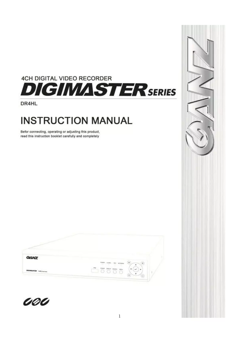 First page image of the manual for Digimaster DR4HL