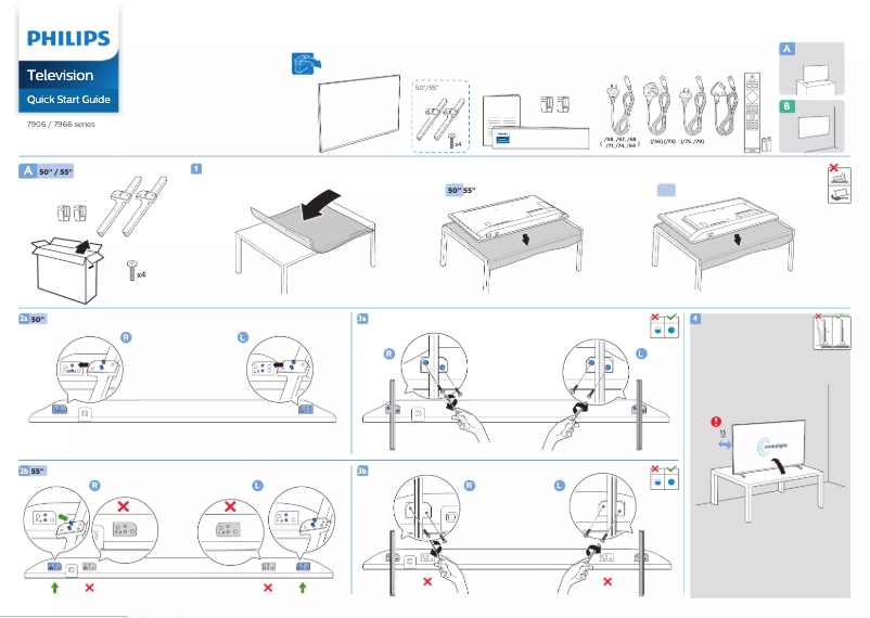 First page image of the manual for 50PUT7906