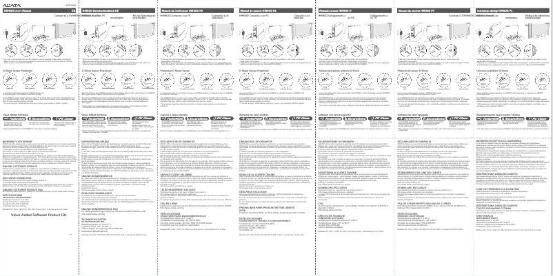 Image de la première page du manuel de l'appareil HM900