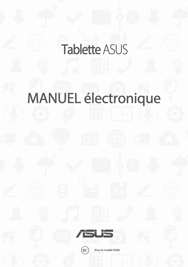 Page 1 of the manual User Manual Asus ZenPad 10 Z301ML