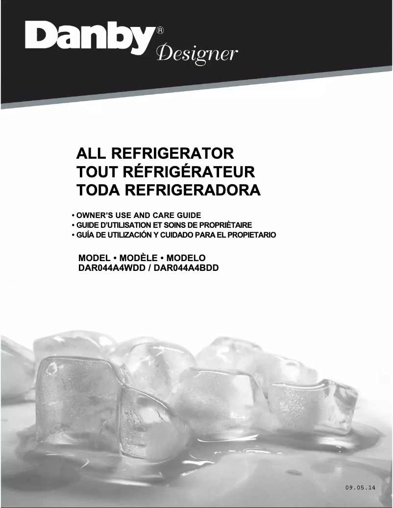 First page image of the manual for DAR044A4WDD