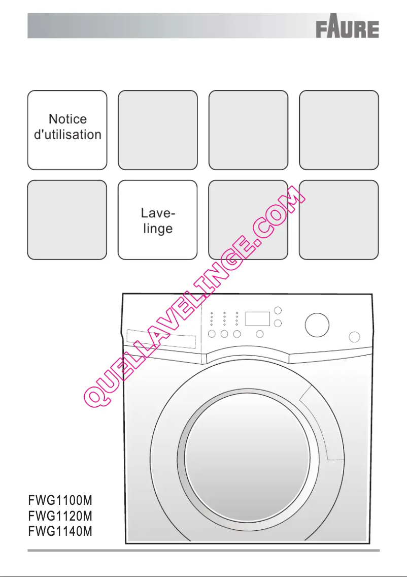 First page image of the manual for FWG1120M
