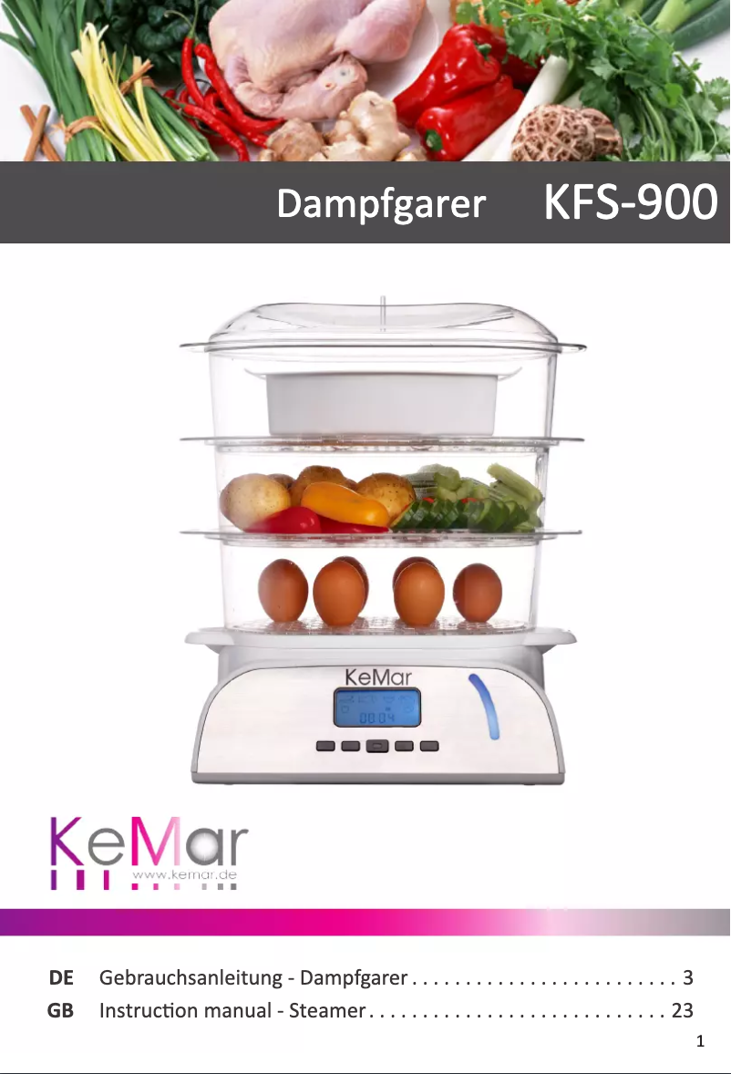 Page 1 of the manual User Manual KeMar KFS-900