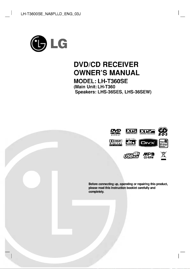 First page image of the manual for LH-T360SE